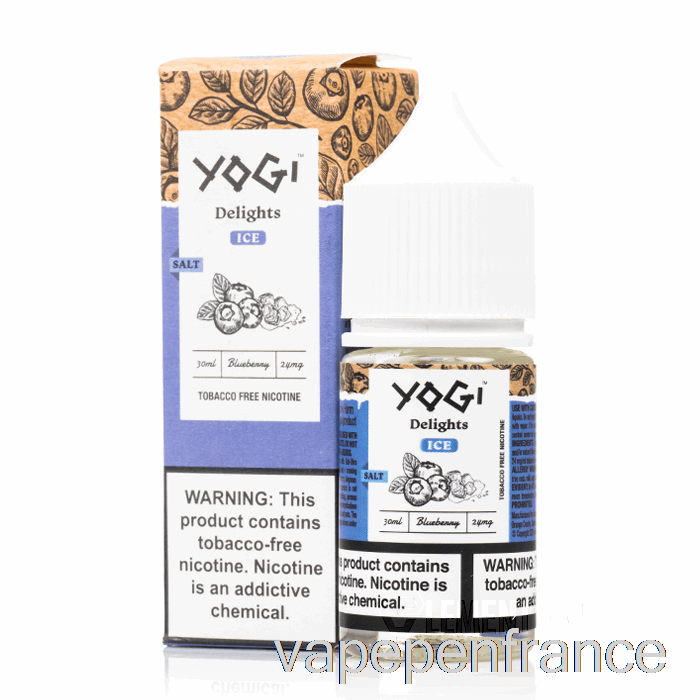 Sels De Glace Aux Myrtilles - Délices Yogi - Stylo Vape 30ml 24mg